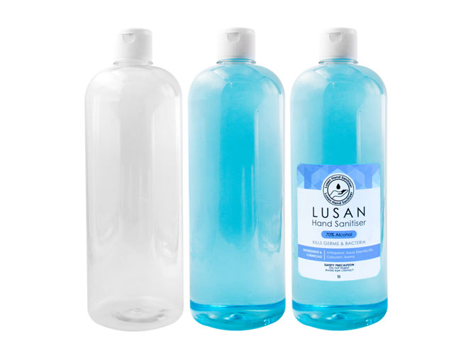 1 Litre Pet Boston Sanitiser With Flip Cap