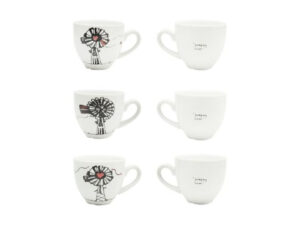 12 Piece Heart Windmill Espresso Cup