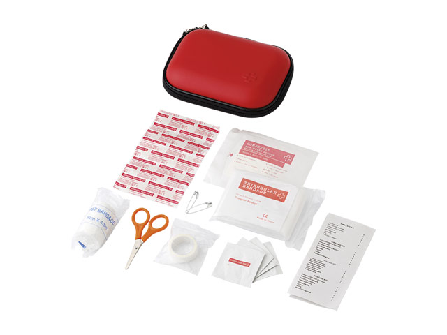 16 Piece First Aid Kit In Eva Case