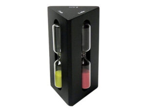 3 Glass Timer In Triangular In Black Frame 2