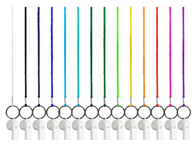 3Mm Cord Lanyard With Referee Whistle