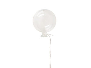 4Pc Glass Balloon Clear 10X10Cm