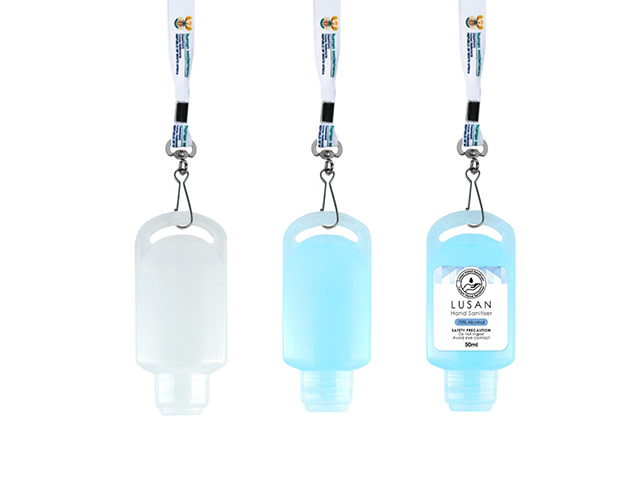 50Ml Sanitiser Bottle With Dye Sub Lanyard