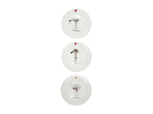 6 Piece Heart Windmill Cake Plate
