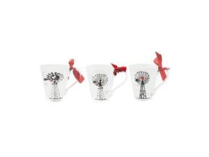 6 Piece Heart Windmill Cone Mug 320Ml