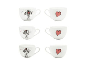 6 Piece Heart Windmill Tea Cup 230Ml
