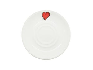6 Piece Heart Windmill Tea Saucer