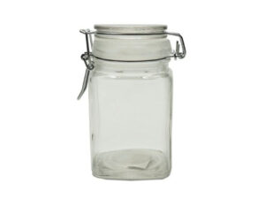 6Pack Square Cliptop Jar 325Ml