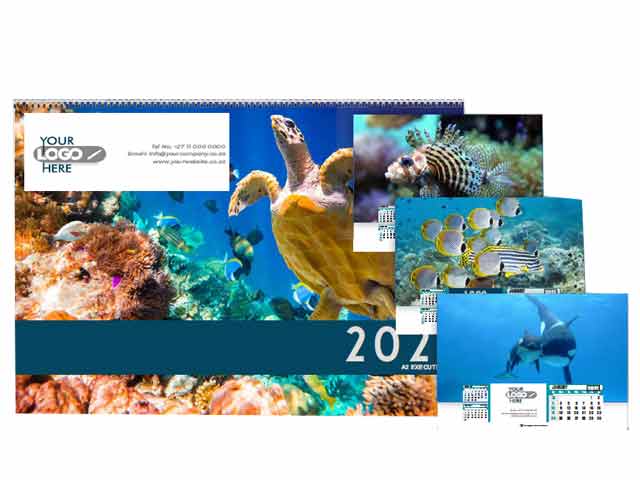A2 Executive Wall Calendar - 7 Leaf