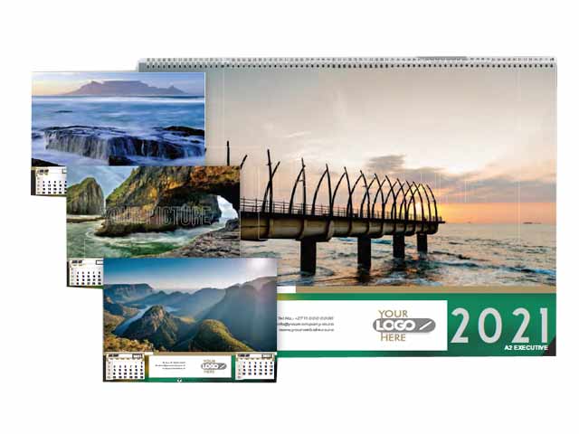 A3 Executive Wall Calendar - 13 Leaf