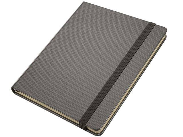A5 Carbon Pu Notebook With Elastic - Image 2