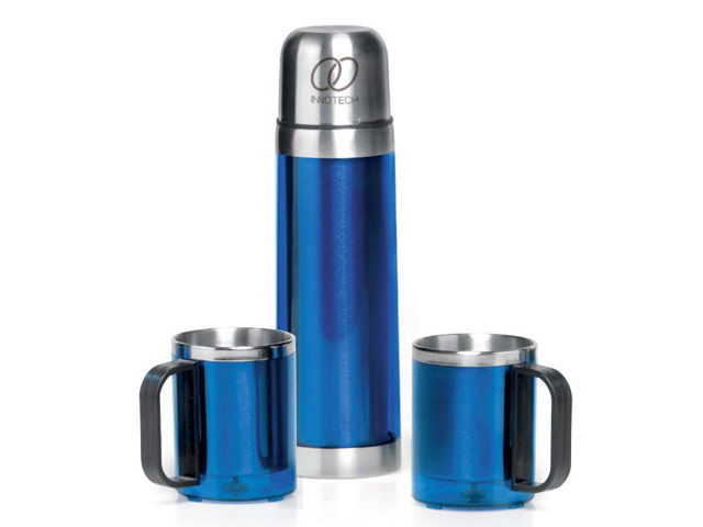 Admiral Stainless Steel Vacuum Flask And Mug Set - Image 2