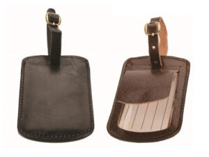 Adpel Bon Voyage Leather Luggage Tag