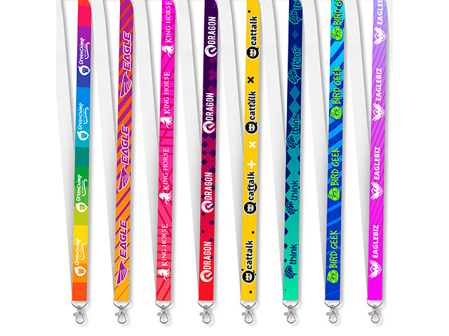 Altitude Snap Hook Clip Single-Sided Sublimation Petersham Lanyard