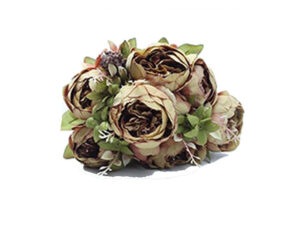 Antique Peonie Bush Yellow 48Cm