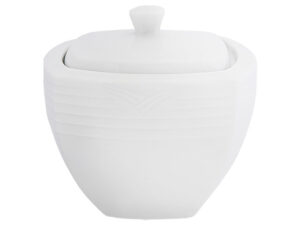 Arctic White Square Sugar Bowl
