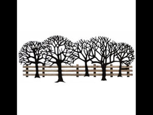 Autumn Tree Wall Art 122X51X3Cm