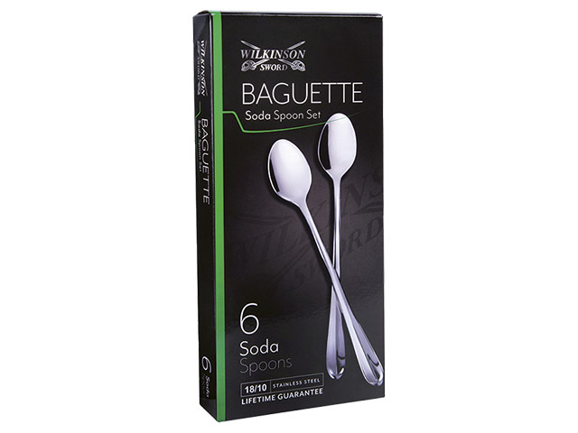 Baguette 6 Piece Soda Spoon Set