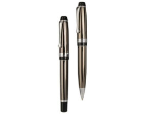 Bettoni Delgardo Twist Action Metal Ballpen And Rollerball Capped Metal Set