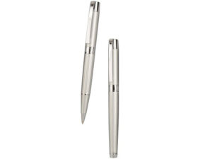 Bettoni Polar Twist Action Metal Ballpen And Capped Metal Roller Ball Set