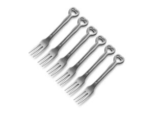 Cake Fork Set Of 6 - Hanging Wave
