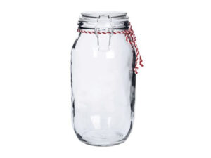 Candy Striped Cliptop Jar Lrg 28X17Cm (4.2L)
