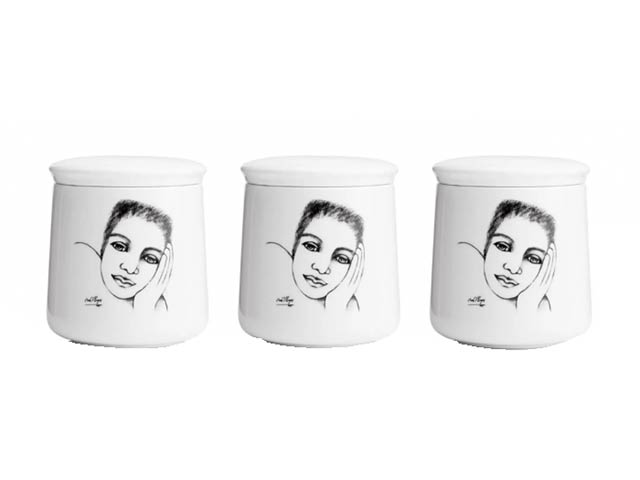 Canister Set Of 3 - Cover Girl