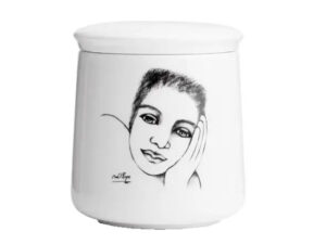 Canister With Lid - Cover Girl