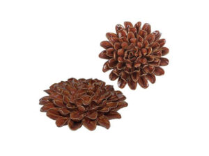Ceramic Flower Rust 14X4Cm