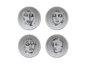 Cereal / Soup Bowl Set Of 4 - Succulent Faces