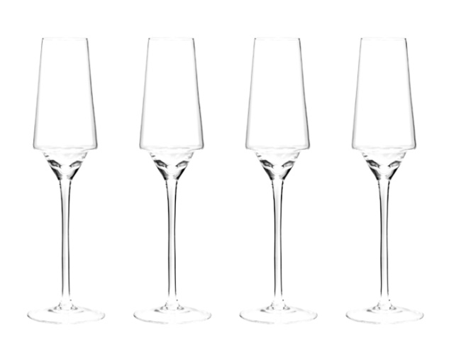 Champagne Flute Set Of 4 - Edge