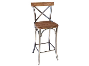 Cross Back High Chair Distressed