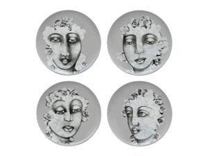 Dinner Plate Set Of 4 - Succulent Faces