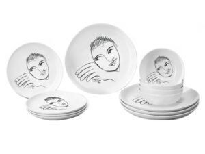 Dinnerware 12Pc Set - Lets Face It
