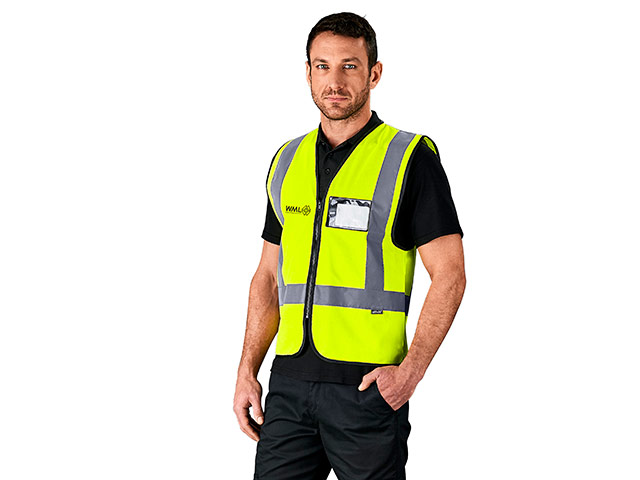 Direction En4 Hi-Viz Reflective Full Zip Vest
