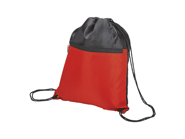 Drawstring Sport Bag With Zip Pocket - Image 2