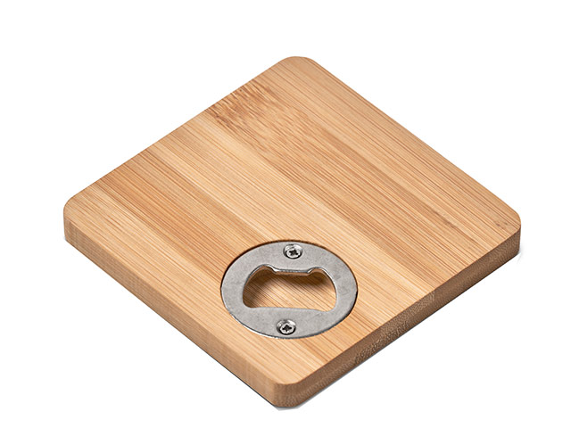 Drifter Bamboo Bottle Opener Coaster - Image 2