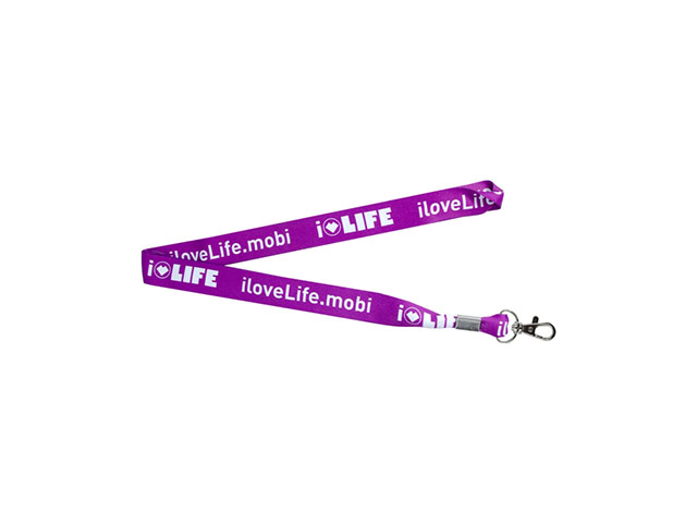 Dye Sublimated Lanyard Full Colour Branding On Both Sides With Spring Hook Attachment