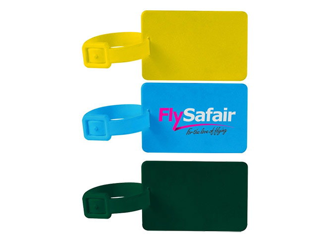 Flat Luggage Tag With Strap - Image 4