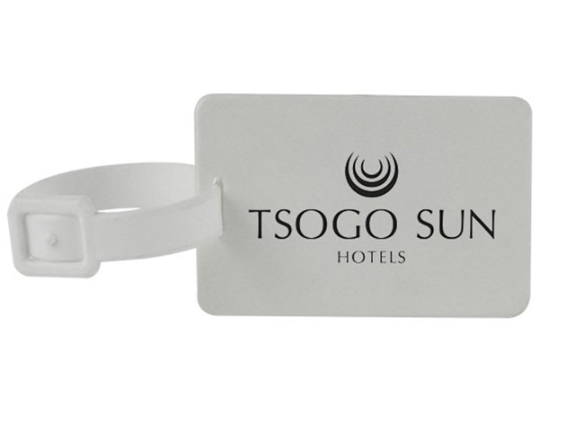 Flat Luggage Tag With Strap