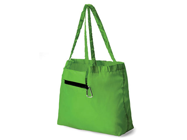 Foldable Tote With Carabiner - Image 2