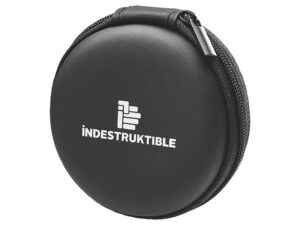 Ind Aux Earphone With Mic In Round Pu Case
