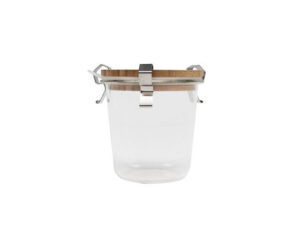 Jar With Wooden Lid and Metal Clips 110Ml