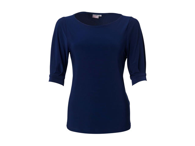 K232 Ladies Leah Elbow Length Sleeve Bon-Bon Knit Blouse - Image 5