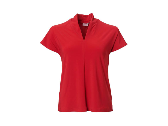 K232 Ladies Ruby Cap Sleeve Bon-Bon Knit Blouse - Image 4