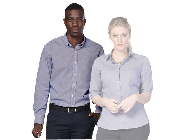 K236 Mens Windsor Long Sleeve Lounge Shirt - Image 4