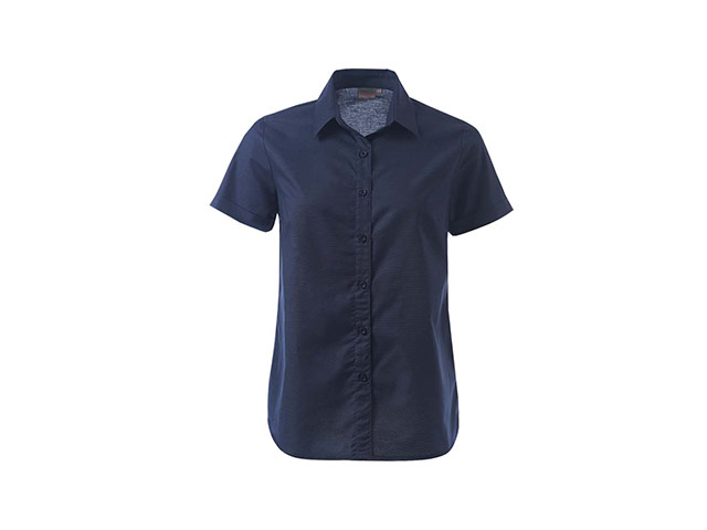 K373 Ladies Tate Oxford Short Sleeve Blouse - Image 3
