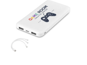 Kingpin White 10 Compact Power Bank-10