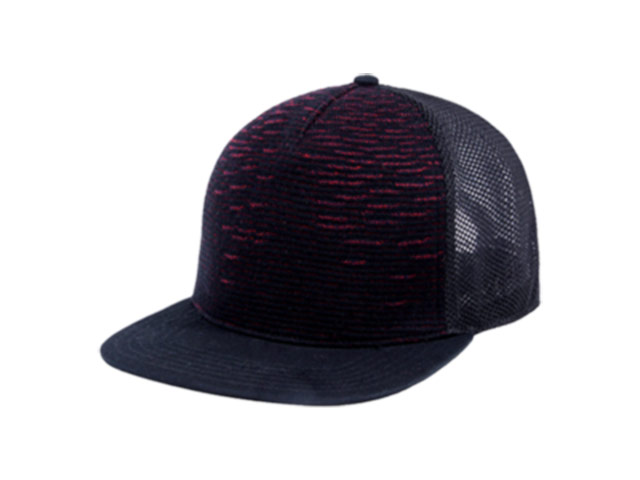 Knitted Flat Peak Trucker Cap - Image 2
