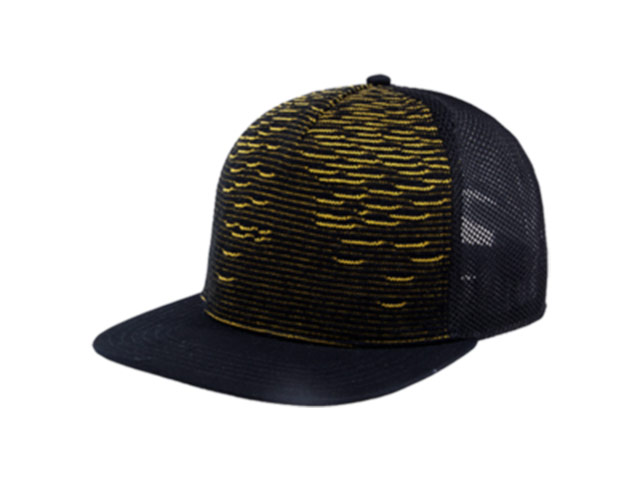 Knitted Flat Peak Trucker Cap - Image 3